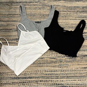 Bundle of 3 shein cropped tanks! All Like New! Size XS
